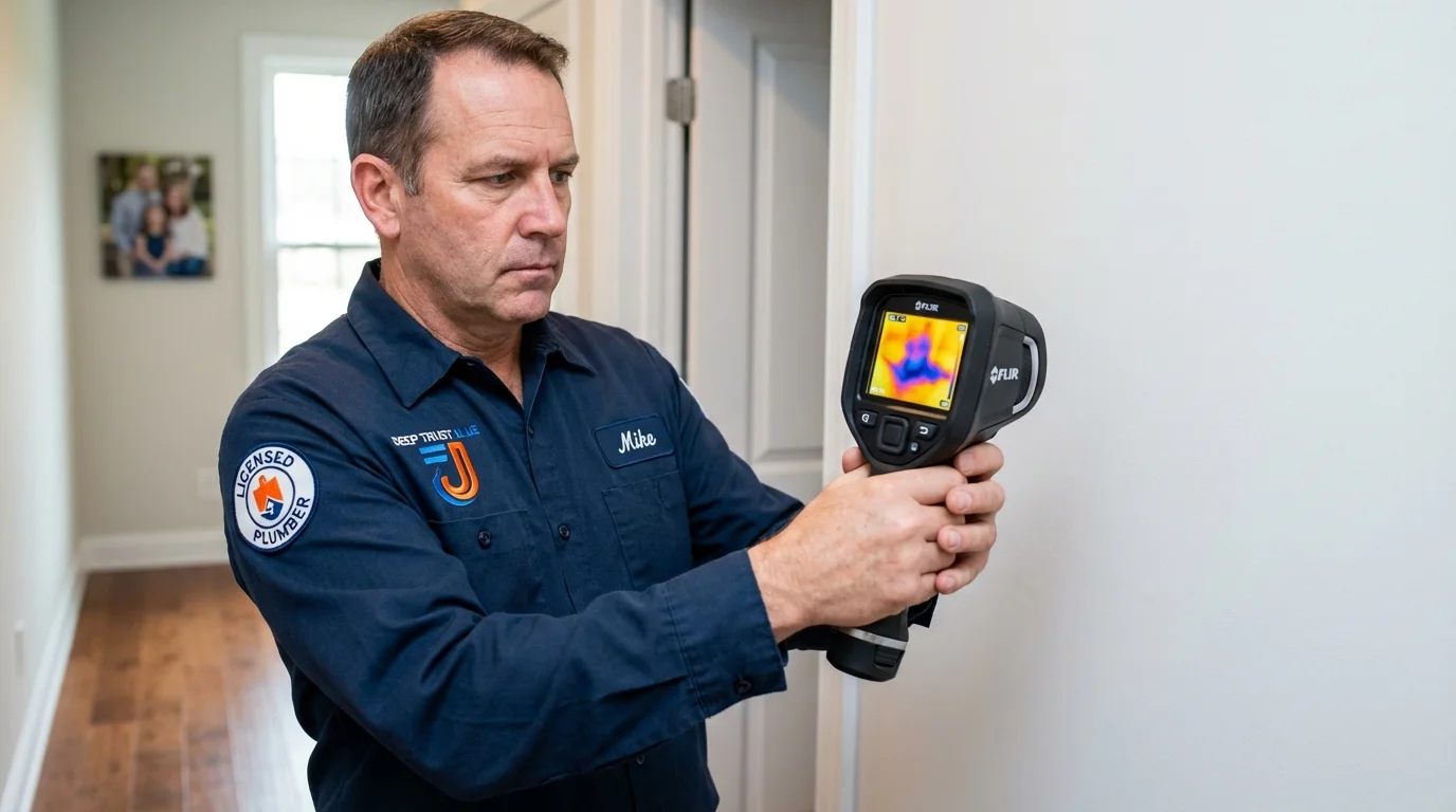 Thermal imaging leak detection by Johns Plumbing LLC in Cartersville